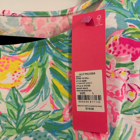 Lilly tiltson short sleeve size large - Picture 2 of 2